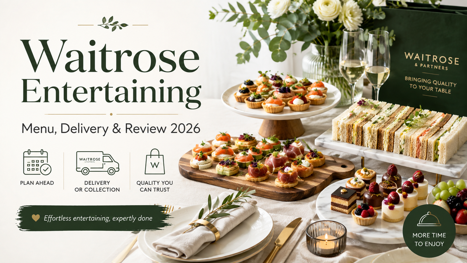 Waitrose Entertaining Review 2026: Menu, Delivery & Prices
