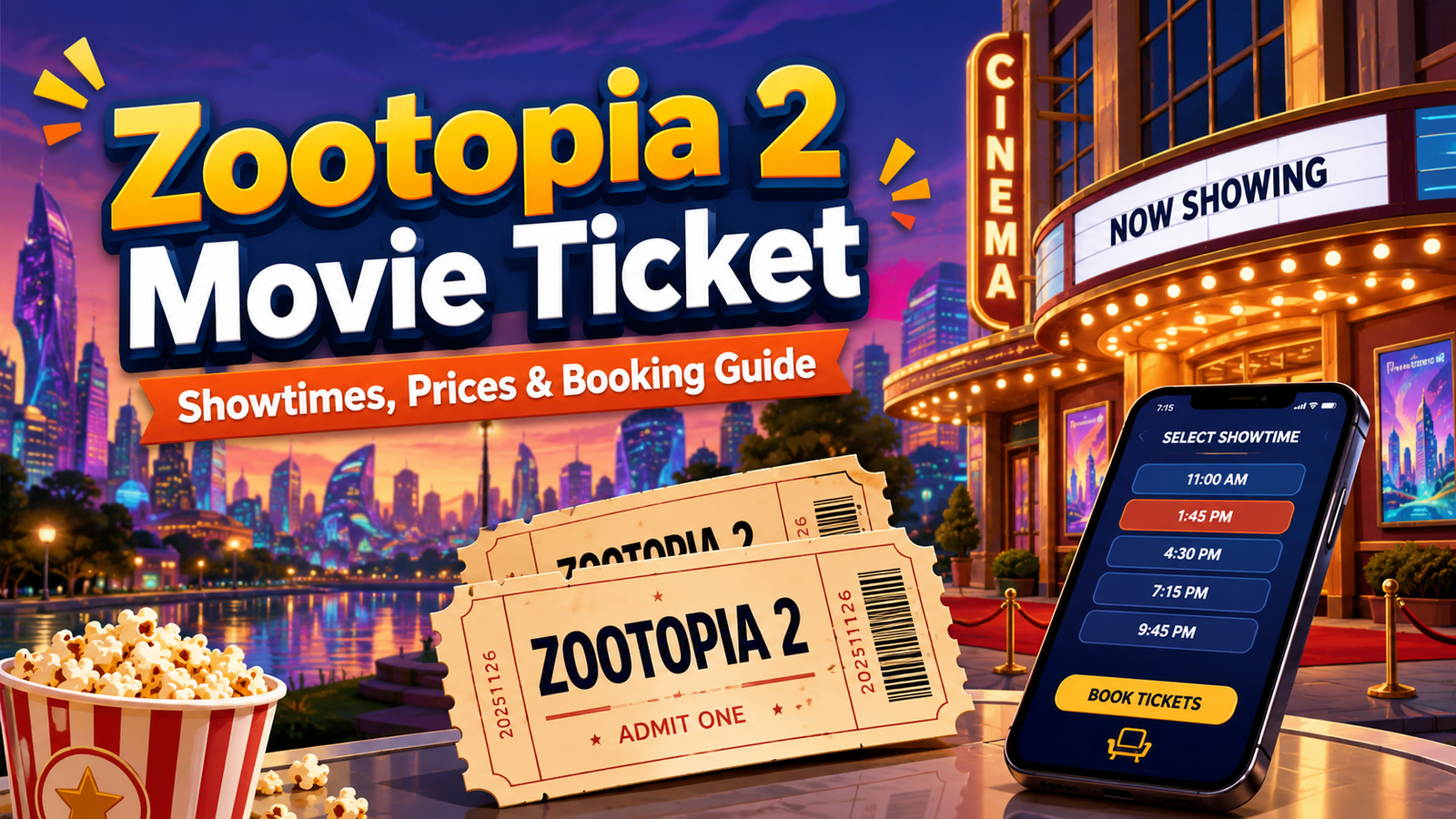 zootopia 2 movie ticket