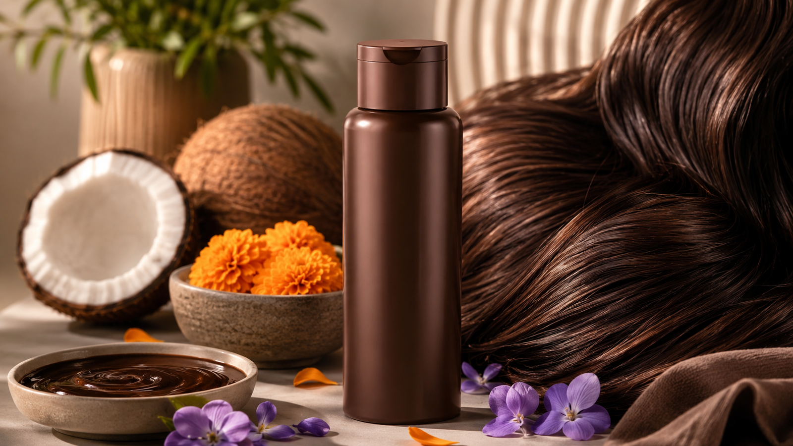 pure blends chestnut hydrating color depositing shampoo