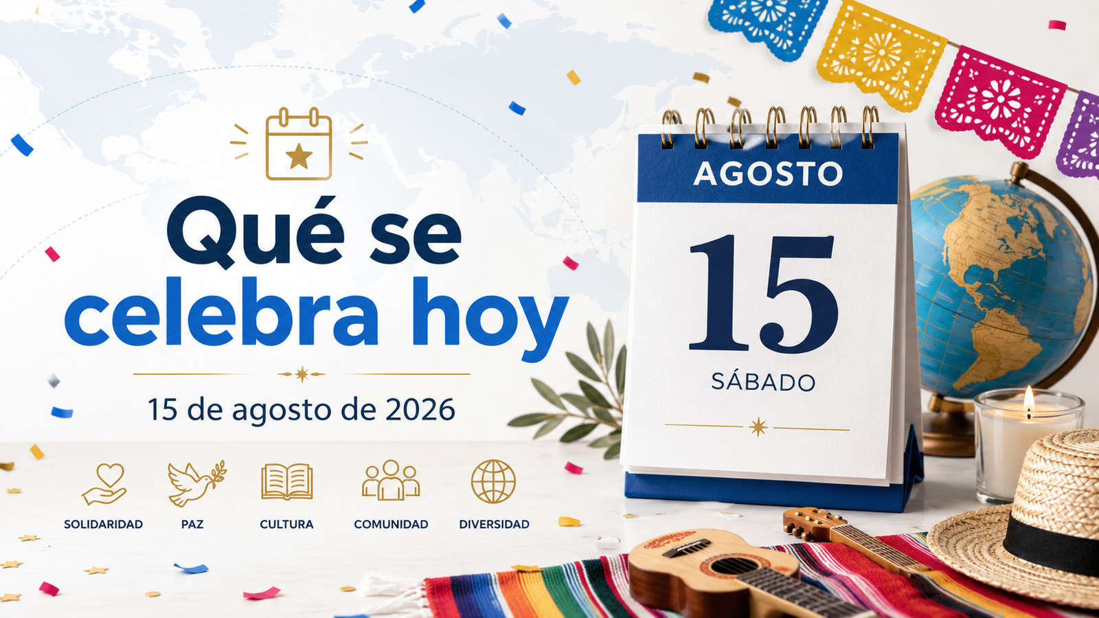 ¿Qué se celebra hoy, 15 de agosto de 2026? Días y efemérides
