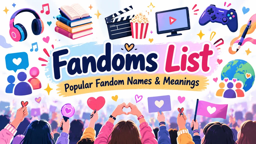Fandoms List: 150+ Popular Fan Names & Meanings